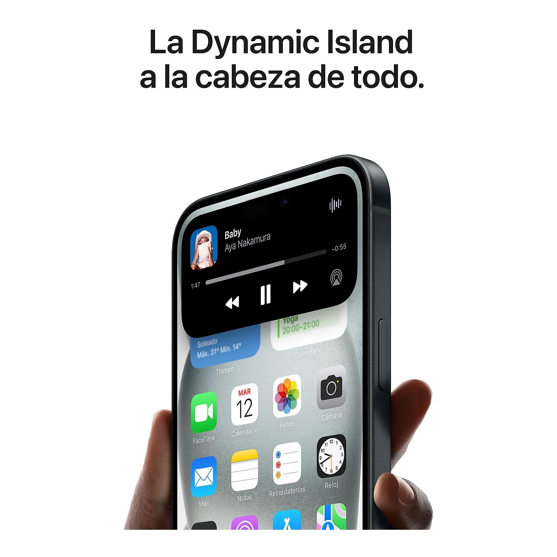 Apple iPhone 15, Negro, 128 GB, 5G, 6.1